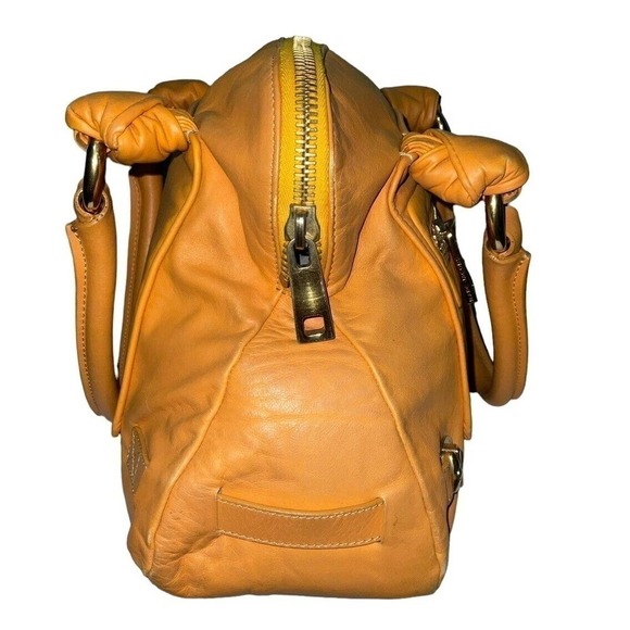 NOTFOR SALE!!!MARC JACOBS 2008 RESORT COLLECTION LEATHER SATCHEL TOTE BAG MANGO - Picture 12 of 16